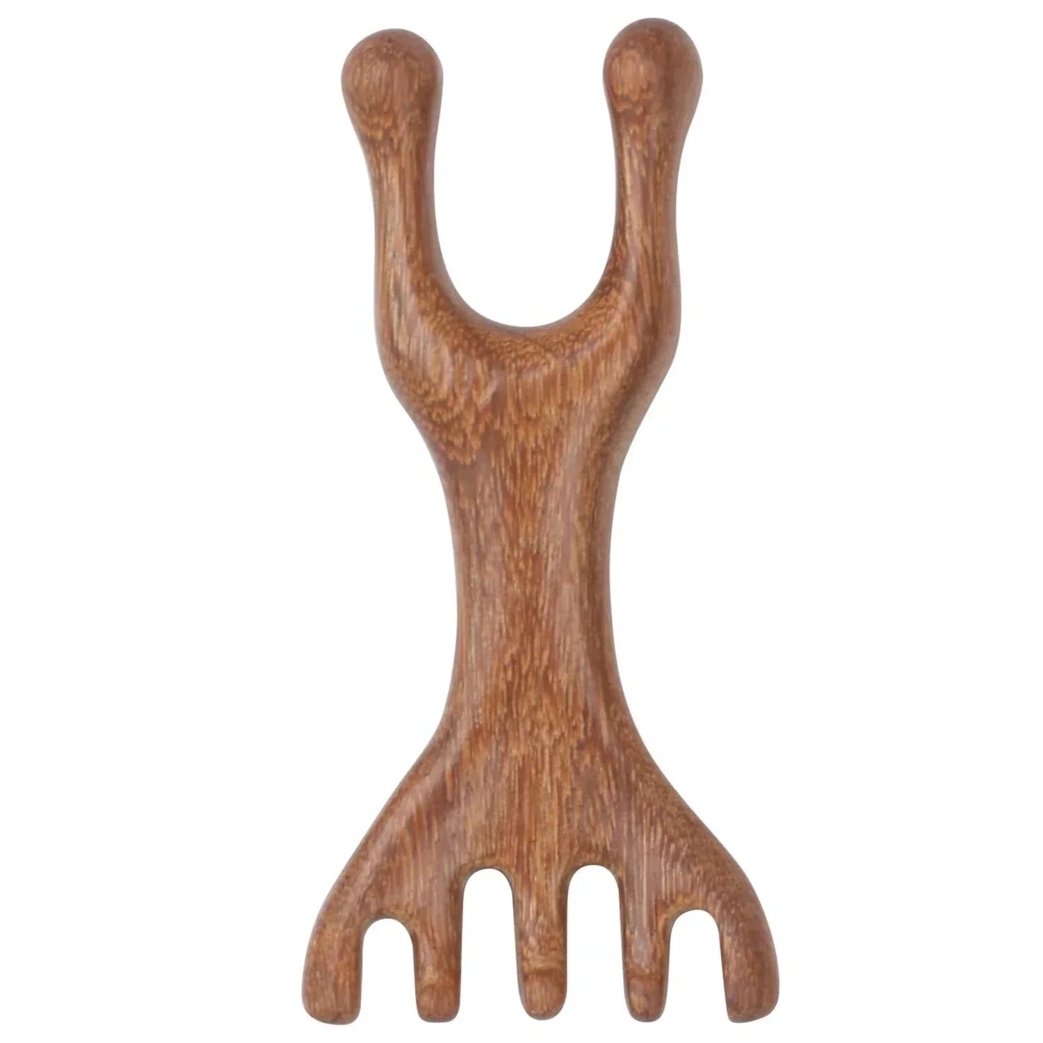 Natural Sandalwood Gua Sha & Back Scratcher – Scalp & Body Tool