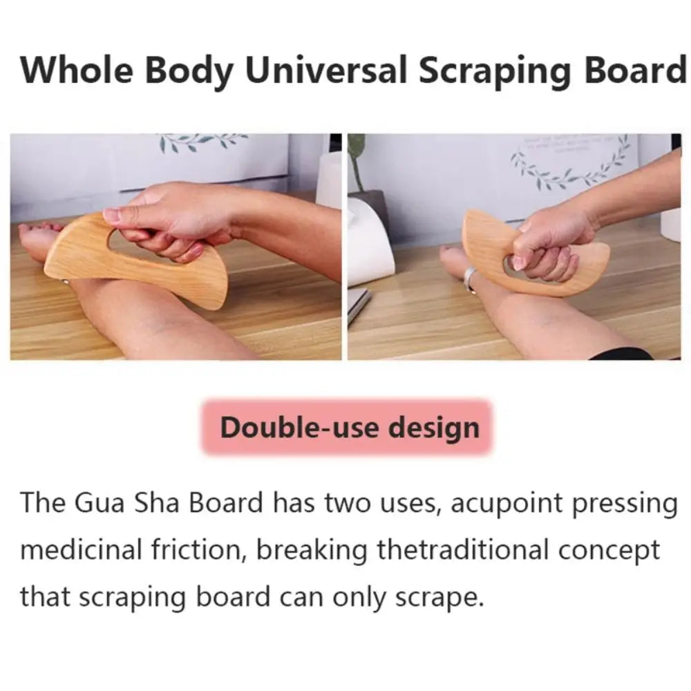 Wooden Gua Sha Massage Tool – Body & Slimming Therapy