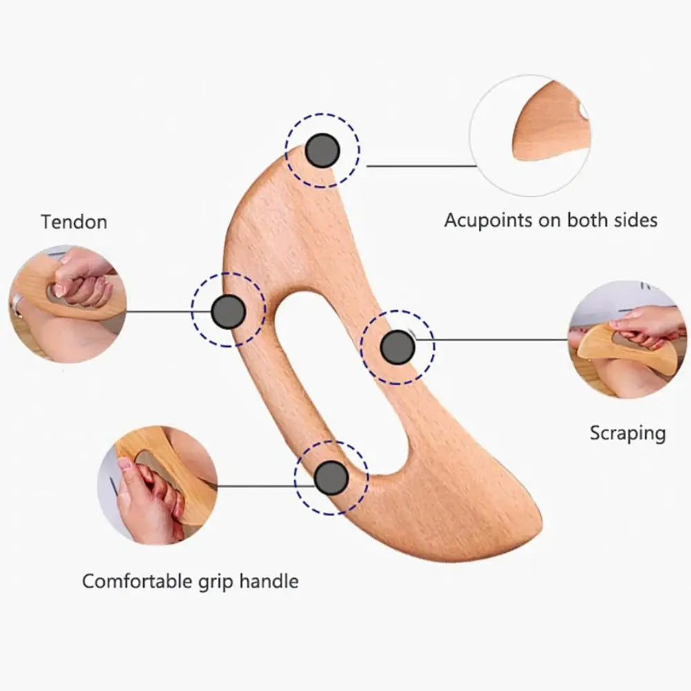 Wooden Gua Sha Massage Tool – Body & Slimming Therapy